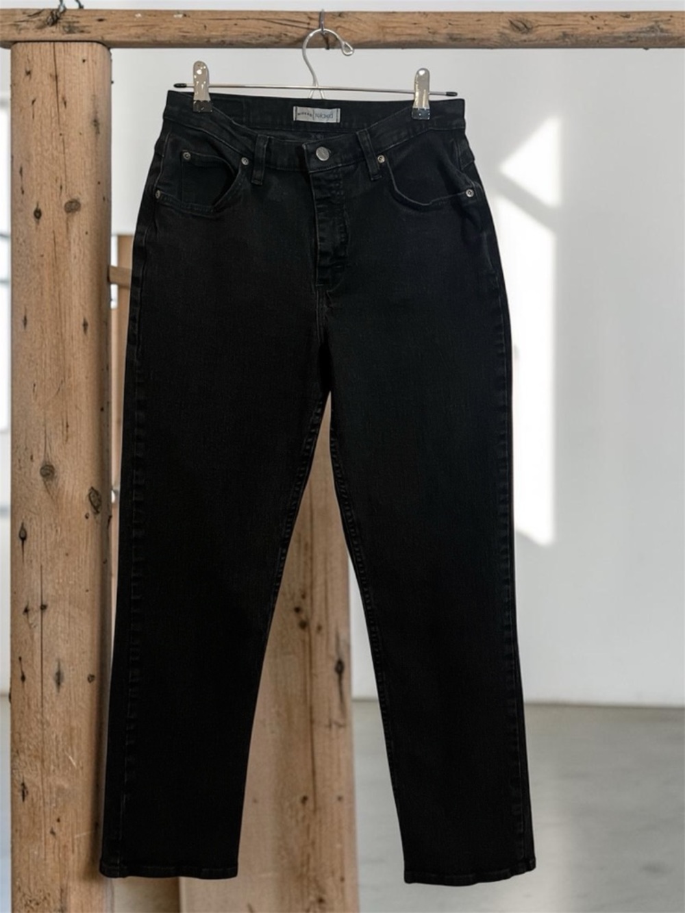 Y2K Riders Women’s High-Rise Black Straight Jeans Size 8